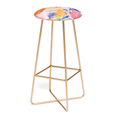Laura Trevey Floral Frenzy Bar Stool