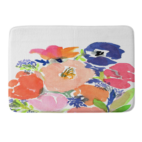 Laura Trevey Floral Frenzy Memory Foam Bath Mat