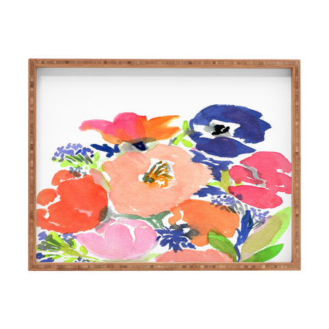 Laura Trevey Floral Frenzy Rectangular Tray