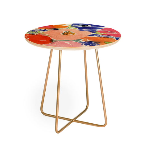 Laura Trevey Floral Frenzy Round Side Table