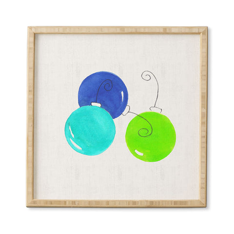 Laura Trevey JOY in Blue Green Framed Wall Art