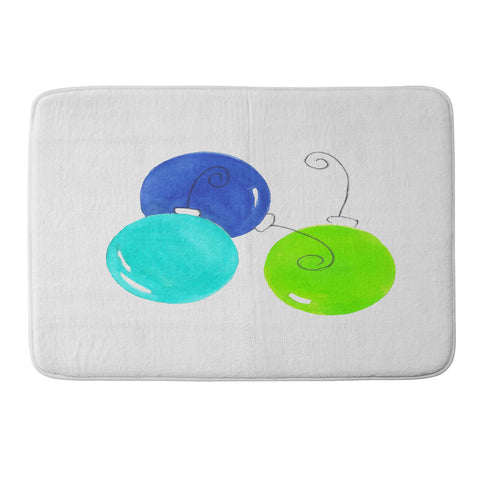 Laura Trevey JOY in Blue Green Memory Foam Bath Mat