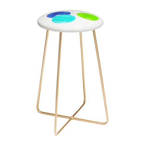 Laura Trevey JOY in Blue Green Counter Stool