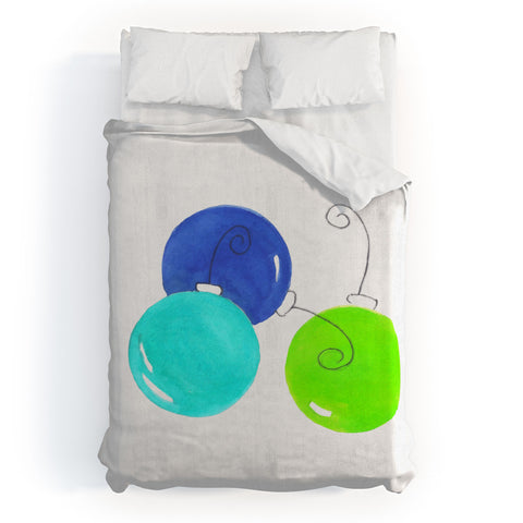 Laura Trevey JOY in Blue Green Duvet Cover