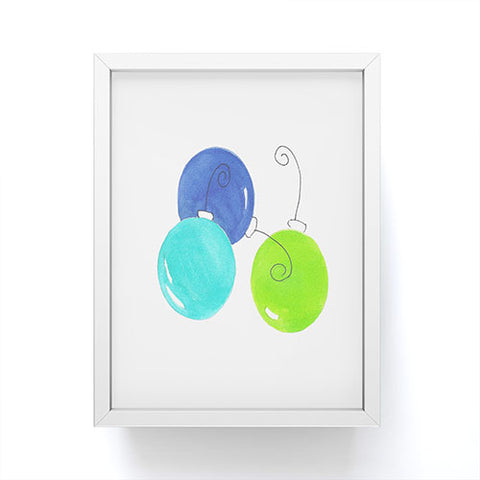 Laura Trevey JOY in Blue Green Framed Mini Art Print