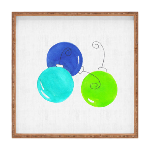 Laura Trevey JOY in Blue Green Square Tray