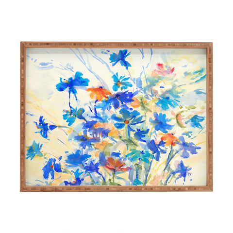 Laura Trevey Joyful Wildflowers Rectangular Tray