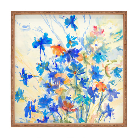 Laura Trevey Joyful Wildflowers Square Tray