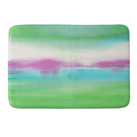 Laura Trevey lime and fuschia Memory Foam Bath Mat