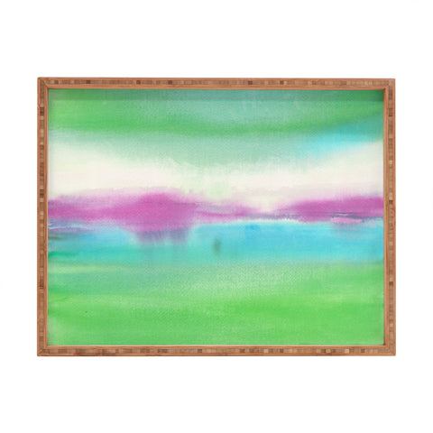Laura Trevey lime and fuschia Rectangular Tray