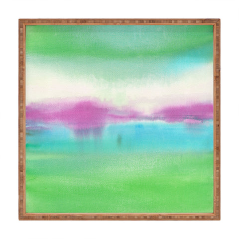 Laura Trevey lime and fuschia Square Tray