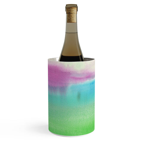 Laura Trevey lime and fuschia Wine Chiller