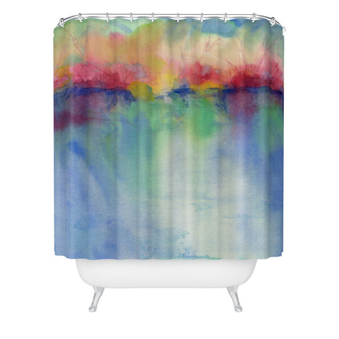 Laura Trevey Magical Sun Rising Shower Curtain