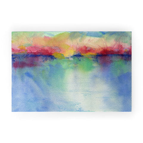 Laura Trevey Magical Sun Rising Welcome Mat