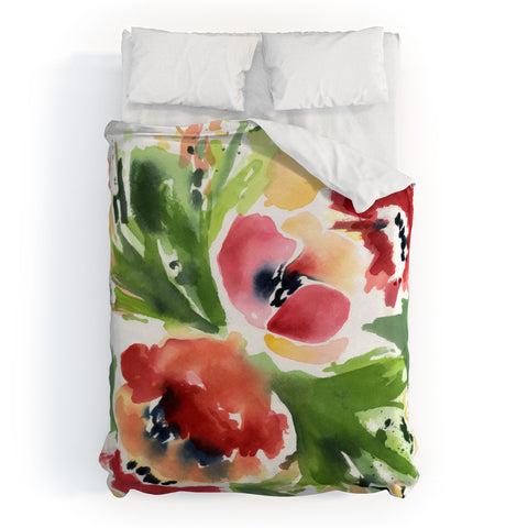 Laura Trevey Melon Choly Tropics Duvet Cover