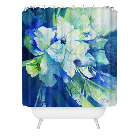 Laura Trevey Midnight Garden Shower Curtain