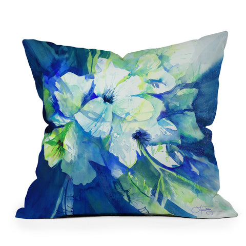 Laura Trevey Midnight Garden Throw Pillow