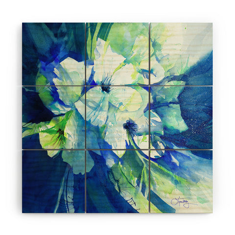 Laura Trevey Midnight Garden Wood Wall Mural