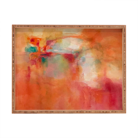 Laura Trevey Orange Daydream Rectangular Tray
