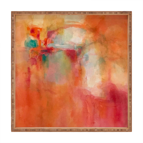 Laura Trevey Orange Daydream Square Tray