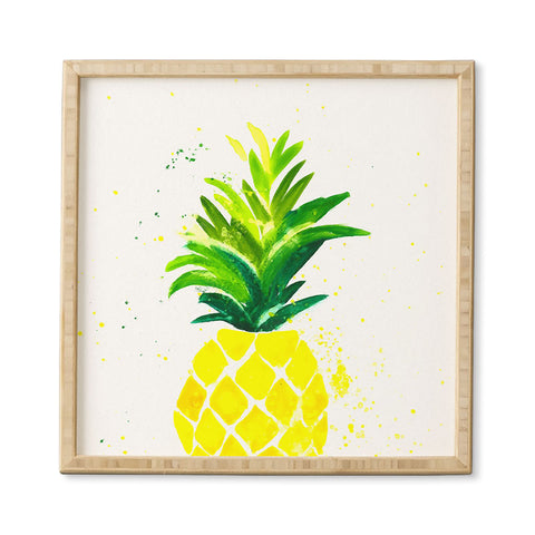 Laura Trevey Pineapple Sunshine Framed Wall Art