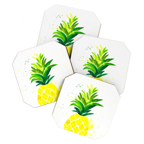 Laura Trevey Pineapple Sunshine Coaster Set
