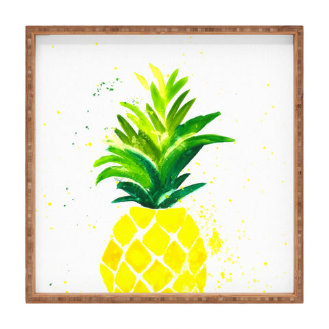 Laura Trevey Pineapple Sunshine Square Tray