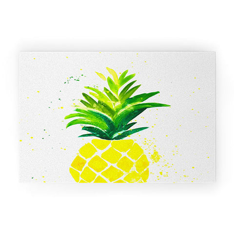 Laura Trevey Pineapple Sunshine Welcome Mat