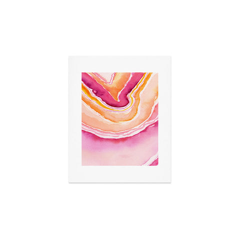 Laura Trevey Pink Agate Art Print