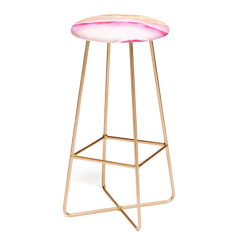 Laura Trevey Pink Agate Bar Stool