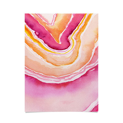 Laura Trevey Pink Agate Poster