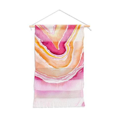 Laura Trevey Pink Agate Wall Hanging Portrait