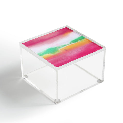 Laura Trevey Pink and Gold Glow Acrylic Box