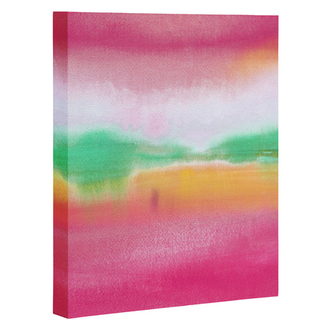 Laura Trevey Pink and Gold Glow Art Canvas