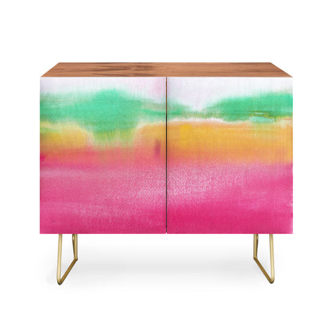 Laura Trevey Pink and Gold Glow Credenza