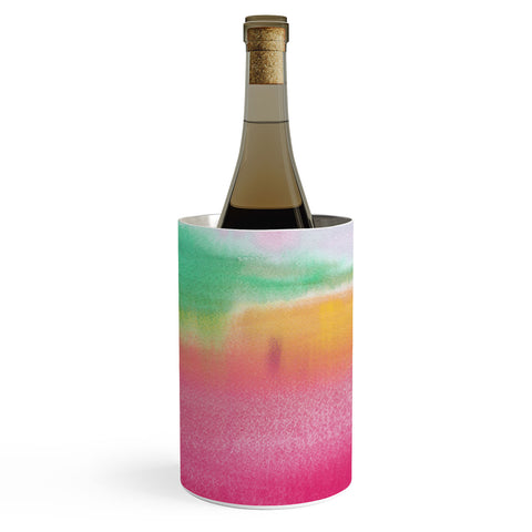 Laura Trevey Pink and Gold Glow Wine Chiller