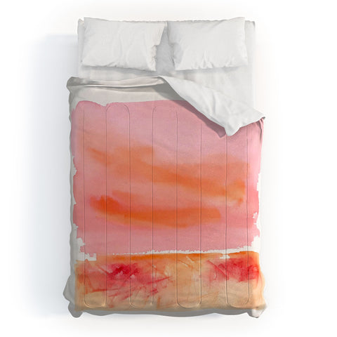 Laura Trevey Pink Sky Day Comforter