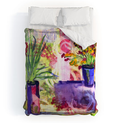 Laura Trevey Purple And Lime Comforter