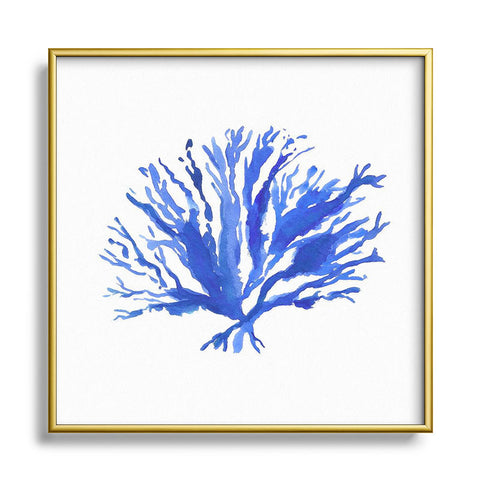 Laura Trevey Sea Coral Metal Square Framed Art Print