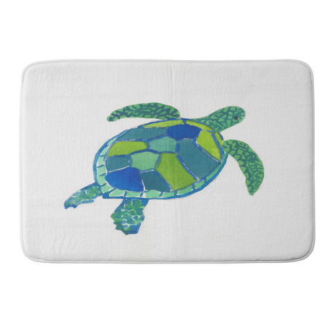 Laura Trevey Sea Turtle Memory Foam Bath Mat
