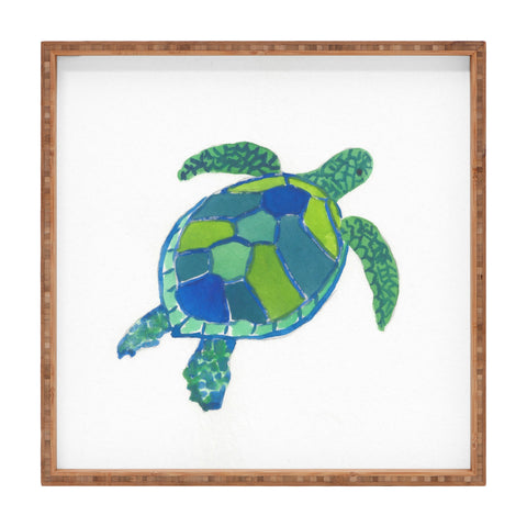 Laura Trevey Sea Turtle Square Tray