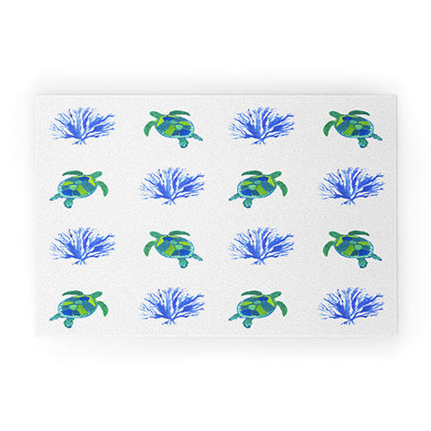 Laura Trevey Sea Turtles Welcome Mat
