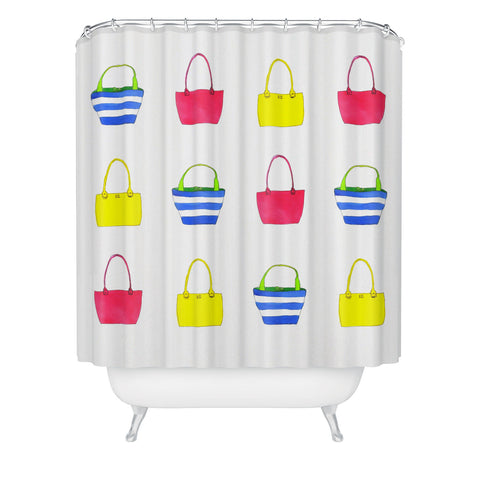 Laura Trevey Shopping Shower Curtain