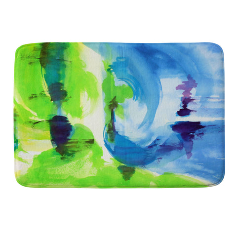 Laura Trevey Shot Of Lime Memory Foam Bath Mat