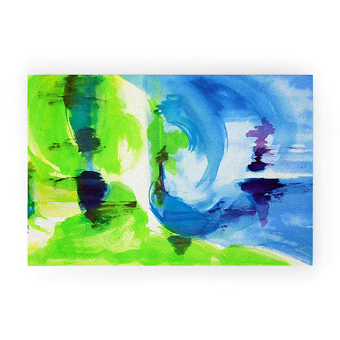 Laura Trevey Shot Of Lime Welcome Mat