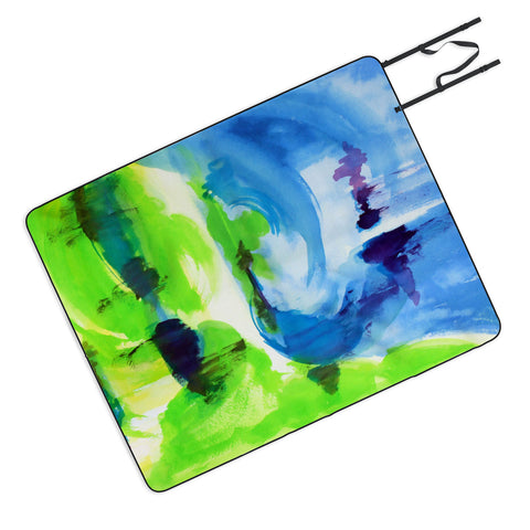 Laura Trevey Shot Of Lime Picnic Blanket