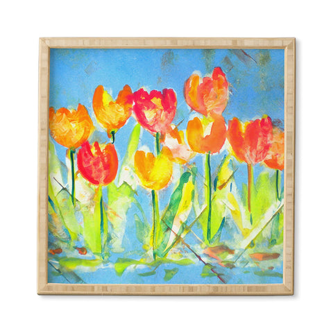 Laura Trevey Spring Tulips Framed Wall Art