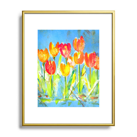 Laura Trevey Spring Tulips Metal Framed Art Print