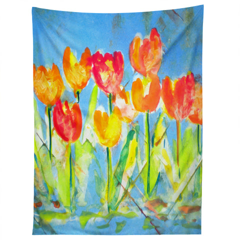 Laura Trevey Spring Tulips Tapestry