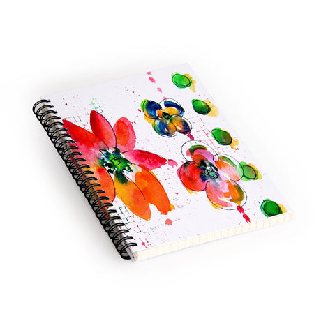 Laura Trevey Summer In Watercolor Spiral Notebook